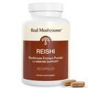 Real Mushrooms Reishi 버섯 캡슐 - Handpicked Organic Mushroom Extract - 검증 된 Beta Glucans Vegan, Non-GMO, No Grain Fillers, 200 ct와 Tranquil Daily Wellness에 대한 Red Reishi