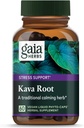 가이아 허브 Kava Kava 뿌리, Vegan 액체 캡슐, 60 조사 - 감정 균형, Calm & Relaxation, 보장 된 Potency 75mg 활성 Kavalactones 지원