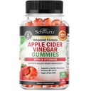 체중 감량을위한 Apple Cider Vinegar Gummies - 여성 및 남성을위한 어머니가있는 ACV Gummies - 에너지 Boost Bloat 소화 및 면역 지원 - 비타민 B12 B6 B 9 Folic 산 - Vegan Detox Cleanse -90Ct