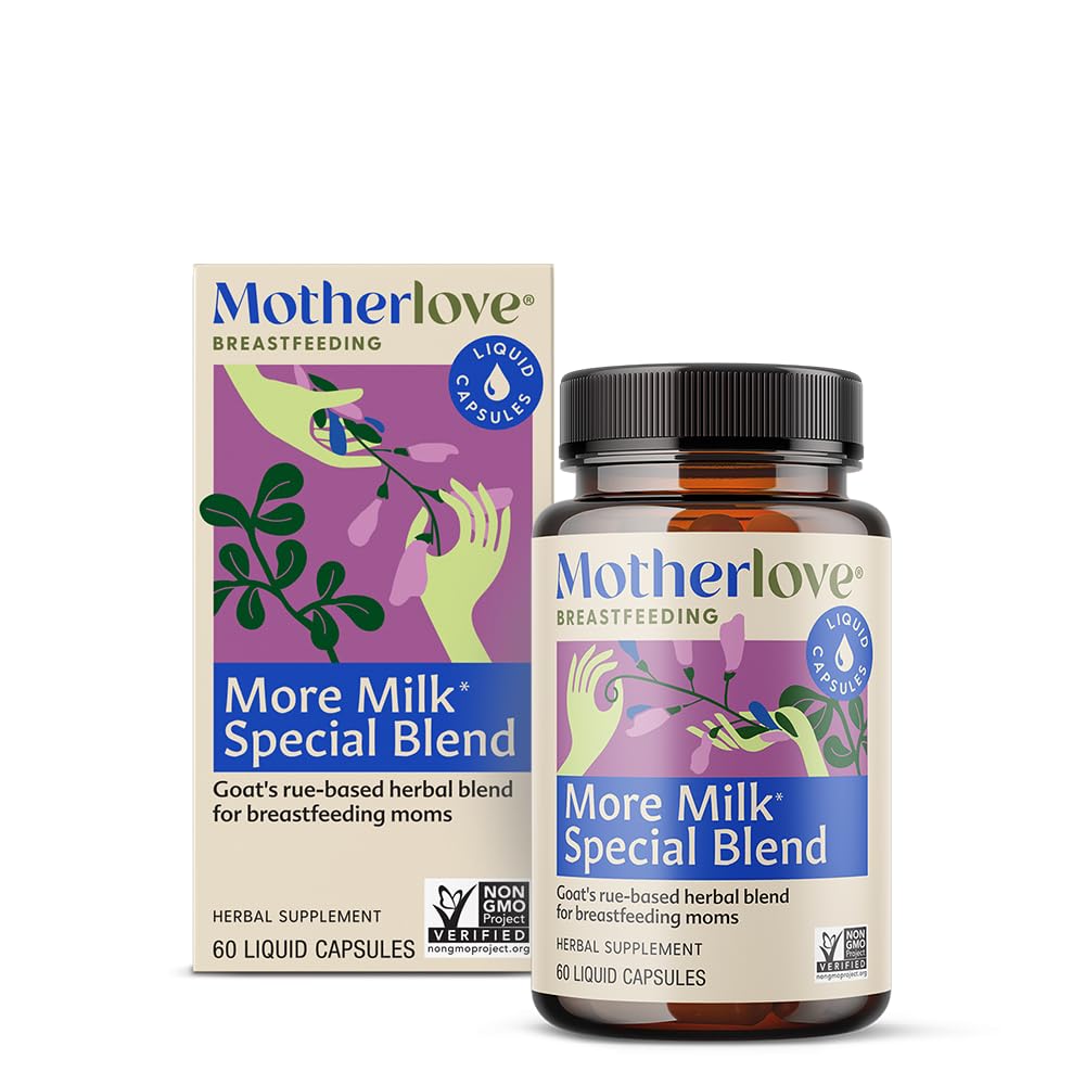 더 많은 우유 스페셜 혼합 (60 액체 모자) 초본 Lactation 보충교재 w/Goat's Rue Breast Tissue & Support Breast 우유 공급-Non-GMO, 유기 허브, Vegan, Kosher, Soy-Free 구축
