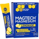 MagTech 마그네슘 음료 혼합 - 설탕 무료 레몬 - 마그네슘의 3 가지 형태 : Magtein L-Threonate, Glycinate & Taurate - 200mg 킬레이트 마그네슘 복합체 - 지원 Relaxation & Brain Health - 20 서빙