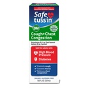 Safetussin DM Cough & Chest Congestion, 8 oz, 기대 Mucus Relief, Cough Relief Syrup, 고혈압 및 당뇨병이있는 성인을위한 안전