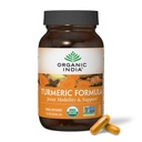 ORGANIC INDIA Turmeric Curcumin with Black Pepper - 유기 심황 보충 및 Curcumin 보충, 심황 캡슐, 합동 지원 & 면역 체계 지원, 전체적인 뿌리, Trikatu - 90의 캡슐