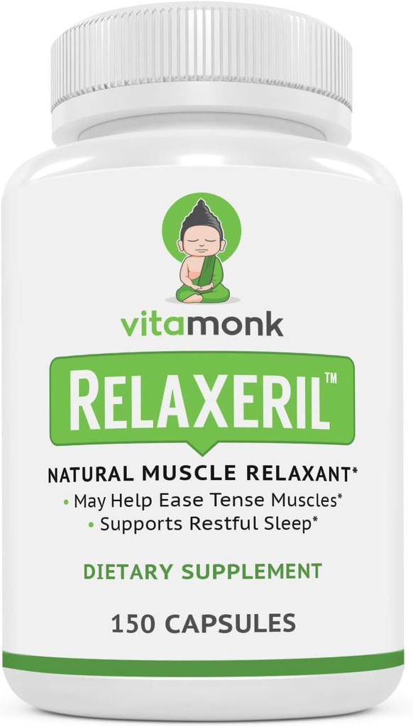 VitaMonk RelaxerilTM All-Natural Muscle Relaxer - 근육 Relaxer 보충교재 - 완전한 근육 Relaxing 공식