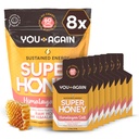 You Again Super Honey Clean Energy Gel, 허니 & Himalayan 소금 | 전자 리플레이션 런닝 연료 | Endurance Workouts & Cycling Gel | Paleo & Carnivore Snack | 글루텐 프리 | 미국 제작 | 8-Pack