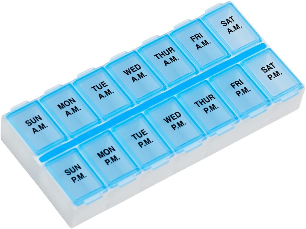 Ezy Dose Blue, 화이트 7 일 알약 주최자 67375