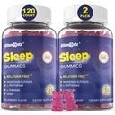 성인을위한 Melatonin 무료 수면 보조 Gummies, 설탕 무료 수면 Gummy No Melatonin, 마그네슘 글리세라이드, L-Tryptophan, L-Theanine, GABA, Ashwagandha, Valerian, 120cts를 가진 자연적인 Calm Gummies