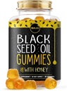 MAJU의 꿀 90ct, 500mg BSO Gummy, Black Cumin Seed Nigella Sativa Oil, Cold-Pressed, Potent Formula, 90ct의 검은 씨앗 오일 Gummies