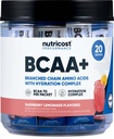 Nutricost BCAA+ Hydration Raspberry Lemonade (20 Stickpacks) - Hydration Complex를 가진 분지된 사슬 아미노산 - 글루텐 자유로운, 비 GMO