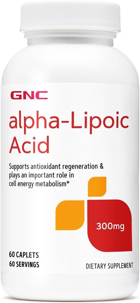 GNC 알파 Lipoic 산 300mg는, 세포 에너지 대사에 있는 중요한 역할, 60 조사를 합니다