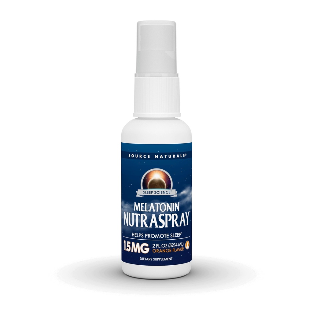 Source Naturals Sleep Science Melatonin NutraSpray -오렌지 맛 - 1.5 mg - 2 유체 온스