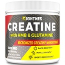 Creatine HMB, 남성 및 여성을위한 크레아틴 분말, 근육 성장 및 회복 및 증가 된 강도, 성능, 글루타민을 가진 크레아틴 HMB, 글루텐 무료, 30 서빙