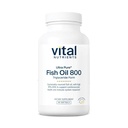 Vital Nutrients Ultra Pure® Fish Oil 800 Triglyceride Form | Heart, Brain, & Immune Health* | 지속 가능한 Sourced High EPA 및 DHA Omega-3 지방산 | 레몬 맛 | 글루텐, 데이리, 소이프리 | 90 Count