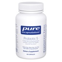 Pure Encapsulations Probiotic-5 | 이마네와 위장 건강 지원을위한 낙농장 및 간장 무료 프로바이오틱 혼합 | 60 캡슐