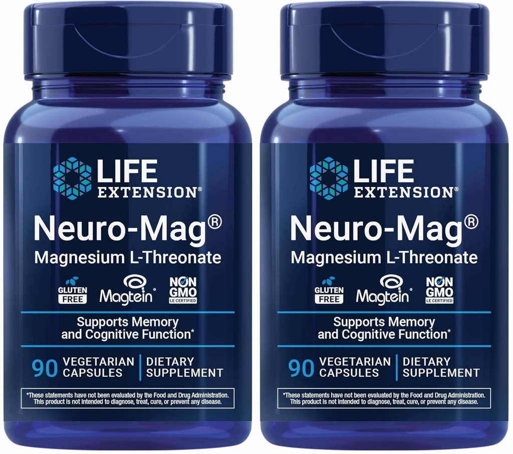 Life Extension Neuro-mag 마그네슘 L-threonate, 90 개 (팩 2)