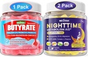 번들: Probiotic + Prebiotic + Postbiotic & Melatonin 10mg 20mg 나이트 타임 Metabolism 수면 Gummies를 가진 Butyrate Gummies