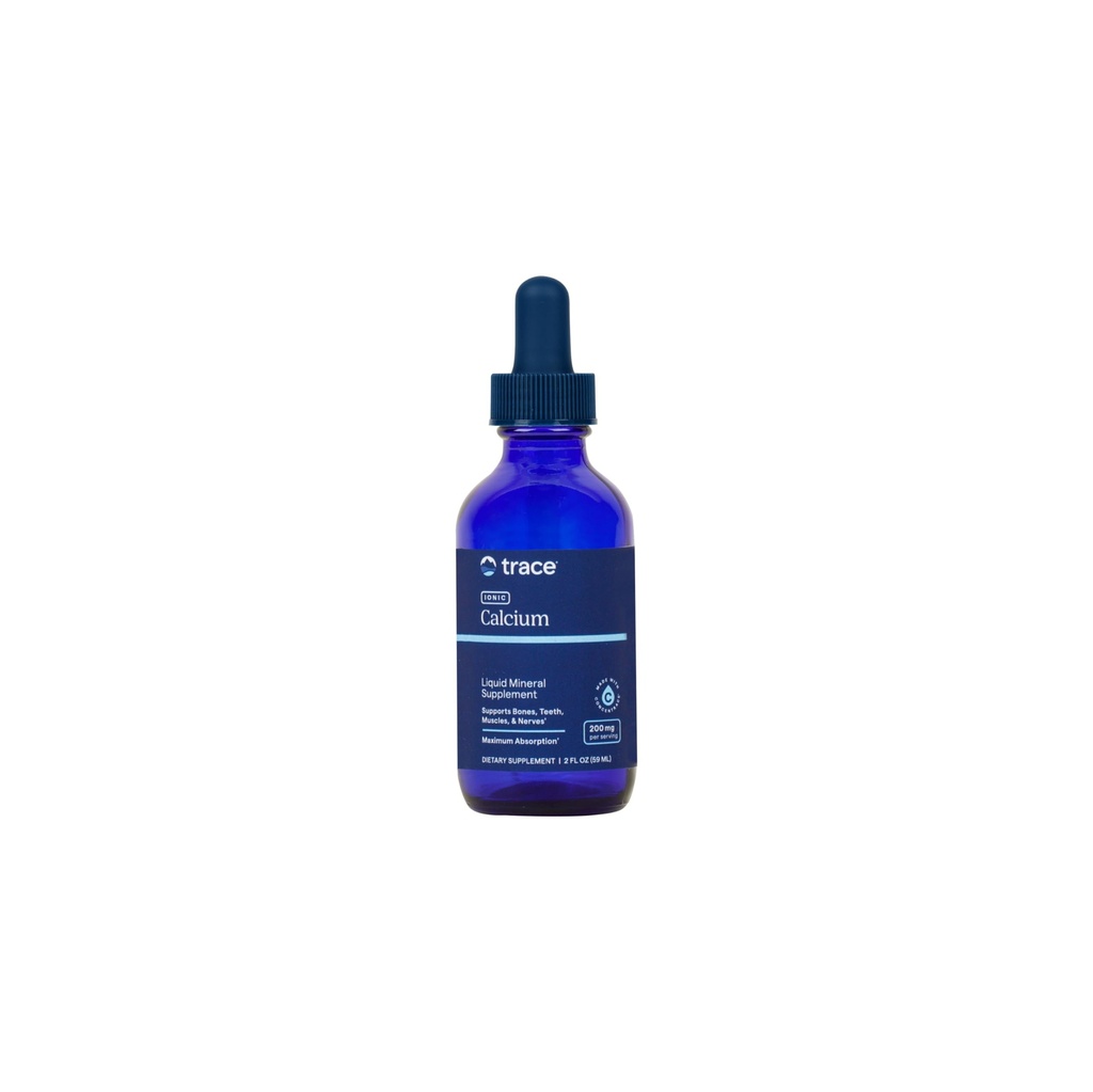 Trace Minerals Ionic 칼슘 - 뼈 건강 및 강도 지원을위한 보충 - Aid Dental & Nerve Health에 칼슘 보충 - 미네랄 흡수 및 뼈 밀도 지원 - 2 fl oz (약 48 서빙)