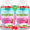 Apple Cider Vinegar Gummies, Advanced Keto ACV Gummies, Detox, Cleanse, Metabolism & Digestion, Keto Support, Green Tea, B6 & B12, Probiotics, 120 카운트 용 ACV Gummies