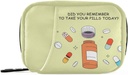 Naanle 7 Day Pill Case Bag - 지퍼가있는 휴대용 주간 알약 주최자, 비타민 보충 홀더 용 소형 크기