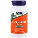 NOW Opti L-zinc, 30mg, 100 캡슐 (포장 3)