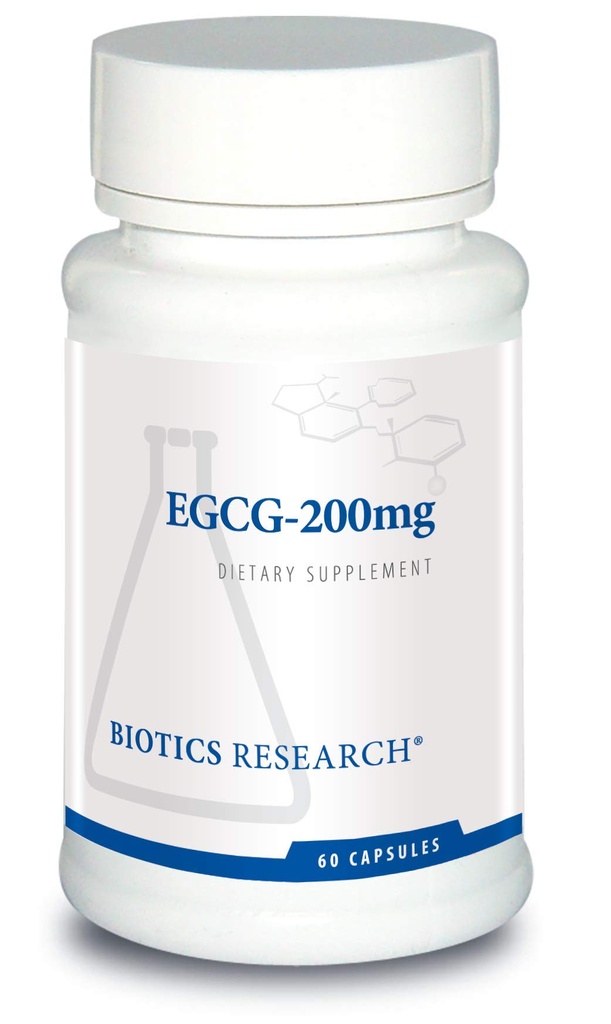 생물 연구 EGCG 200 mg 녹차 추출물, 낙타 sinensis, 50% EGCG, 폴리페놀, 심혈관 지원, Neuroprotection, 건강한 면역 기능, 유지 건강한 대사, 60 캡슐