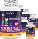 NuBest Tall 10+ Premium Bone Strength Formula는 칼슘, 비타민 D3, 비타민 K2 및 멀티 비타민 D3, 비타민 K2를 가진 나이 10+를 위한 면역력과 전반적인 건강을 강화했습니다 | 팩 6