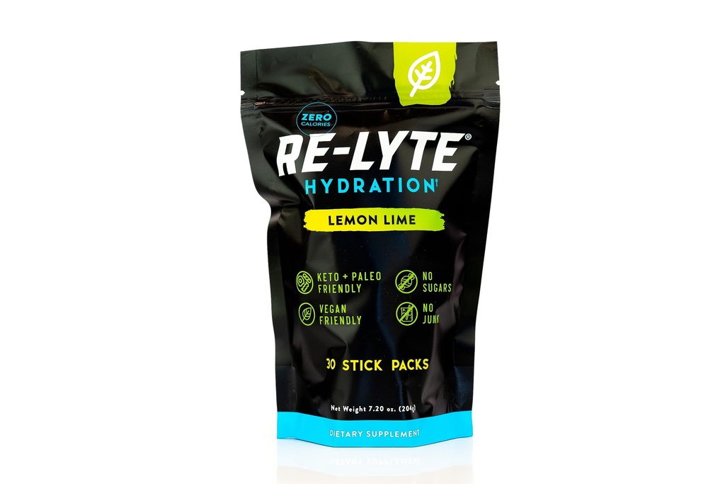 REDMOND Re-Lyte Electrolyte 음료 분말 혼합 (Lemon Lime), 30 스틱 팩
