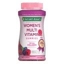 Nature 's Bounty Optimal Solutions, Immune 지원, 셀룰러 에너지 지원, 뼈 건강, 라즈베리 맛, 140 Ct의 여성 멀티 비타민 Gummies