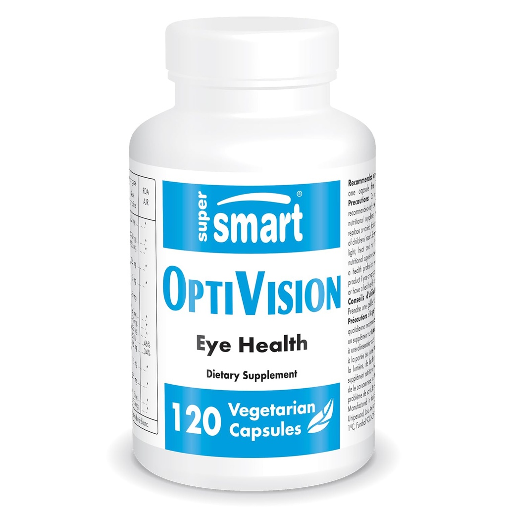 Supersmart - OptiVision (Advanced Formula) - Bilberry Extract, Black Currant, Lutein, Zeaxanthin, Astaxanthin - Eyes Supplement | Non-GMO & 글루텐 무료 - 120 채식 캡슐