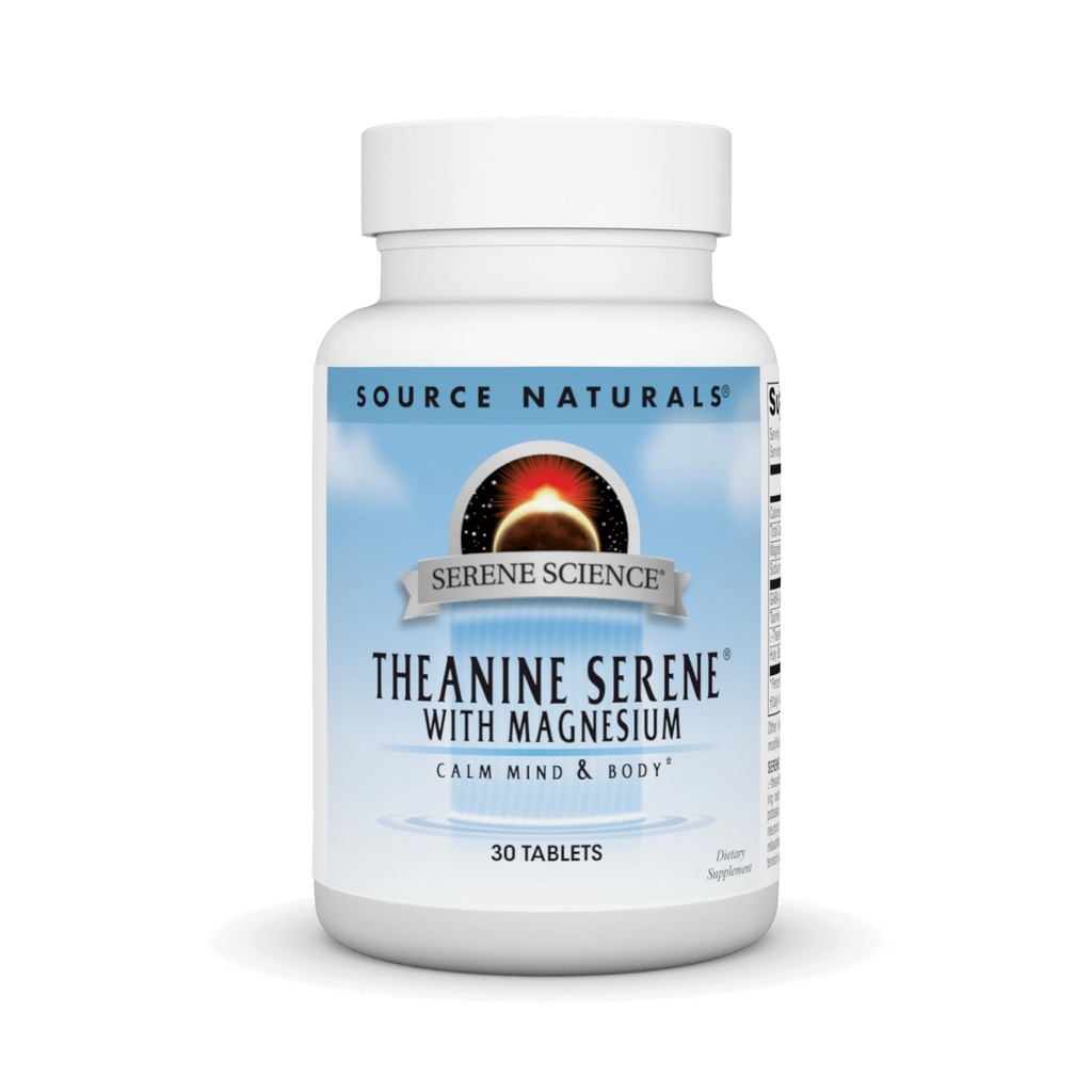 Source Naturals Theanine Serene, Calm Mind & Body*, 와 GABA - 채식 Formlua - 30 정제