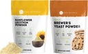 Kate Naturals Sunflower Lecithin 분말 (4oz) & Brewer의 효모 (12oz) 번들