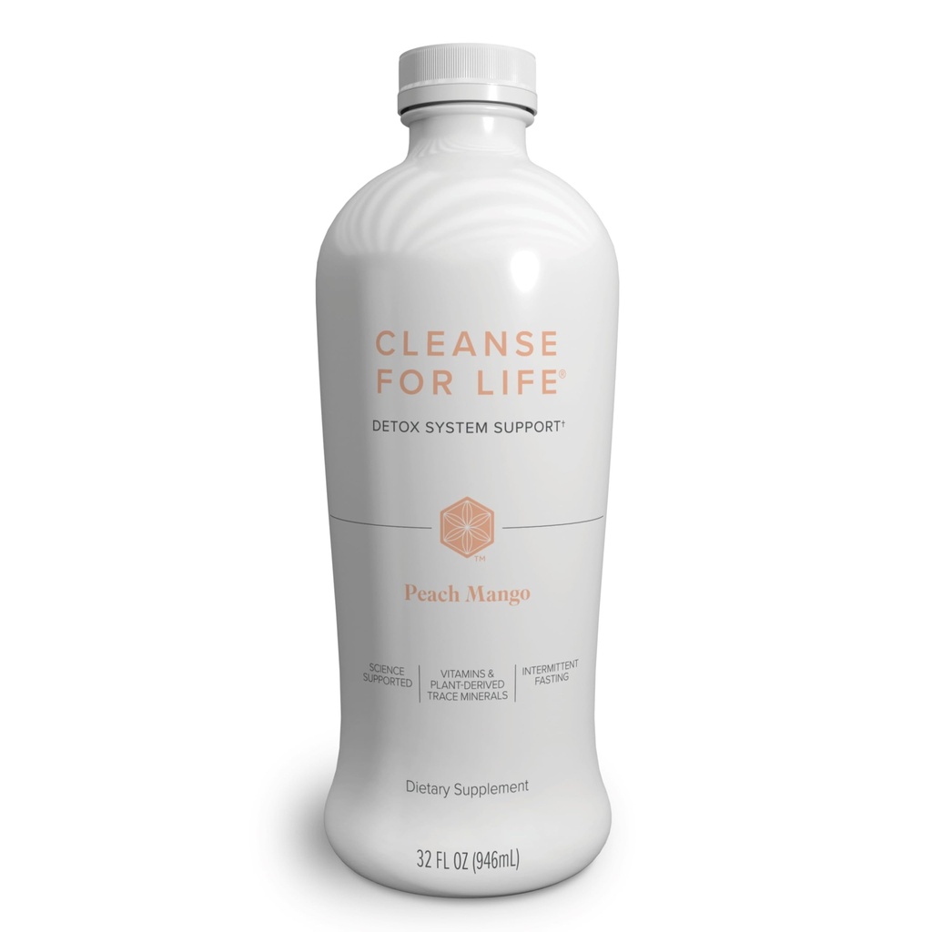 Isagenix는 생명을 정화합니다. Detox System Support with Vitamin & Minerals - Antioxidant Supplement와 건강한 대사 지원 - 글루텐 & Soy Free Cleanse 음료 - 복숭아 망고, 32 Oz