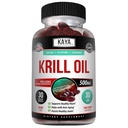 Kaya Naturals - 오메가 3, EPA, DHA, Phospholipids & Astaxanthin 보충교재를 가진 남극 크릴 기름 500mg - 뇌 & 건강 비타민 - 노화 방지 보충교재 - 30 조사 Softgels