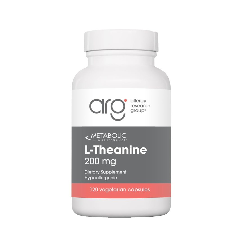 Metabolic Maintenance L-Theanine - 200mg Suntheanine Vegan 아미노산 보충교재 - 지원 계류, 초점 + 감소된 긴장 응답 (120의 캡슐)