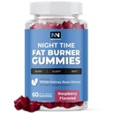 나이트 타임 지방 버너 Gummies, 수면 지원 및 체중 감량 보충 | Hunger Suppressant & Metabolism Booster, Shred Belly Fat While You Sleep | 여성용 야간 다이어트 Gummies & Men 60ct