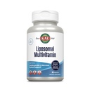 KAL Liposomal Multivitamin - 높은 힘 Liposomal 비타민 C, D-3 및 더 많은 것 - 심장 혈관과 신경 체계 지원을 위한 남자와 여자 Multivitamin - 30의 서빙, 60의 VegCaps