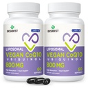 Liposomal Ubiquinol CoQ10 800 MG Softgel, 높은 흡수 CoQ10 Ubiquinol 보충교재, 활동적인 Coenzyme Q10 800mg의 심장 & 뇌 기능을 위한 강력한 산화 방지제, 에너지 생산, 120 Vegan Softgels
