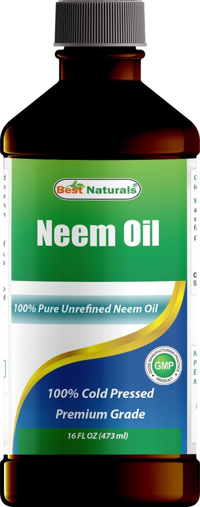 제일 자연적인 100% 순수한 Neem 기름, 100% 찬 압박되고 Unrefined - 16 OZ (1개의 병)