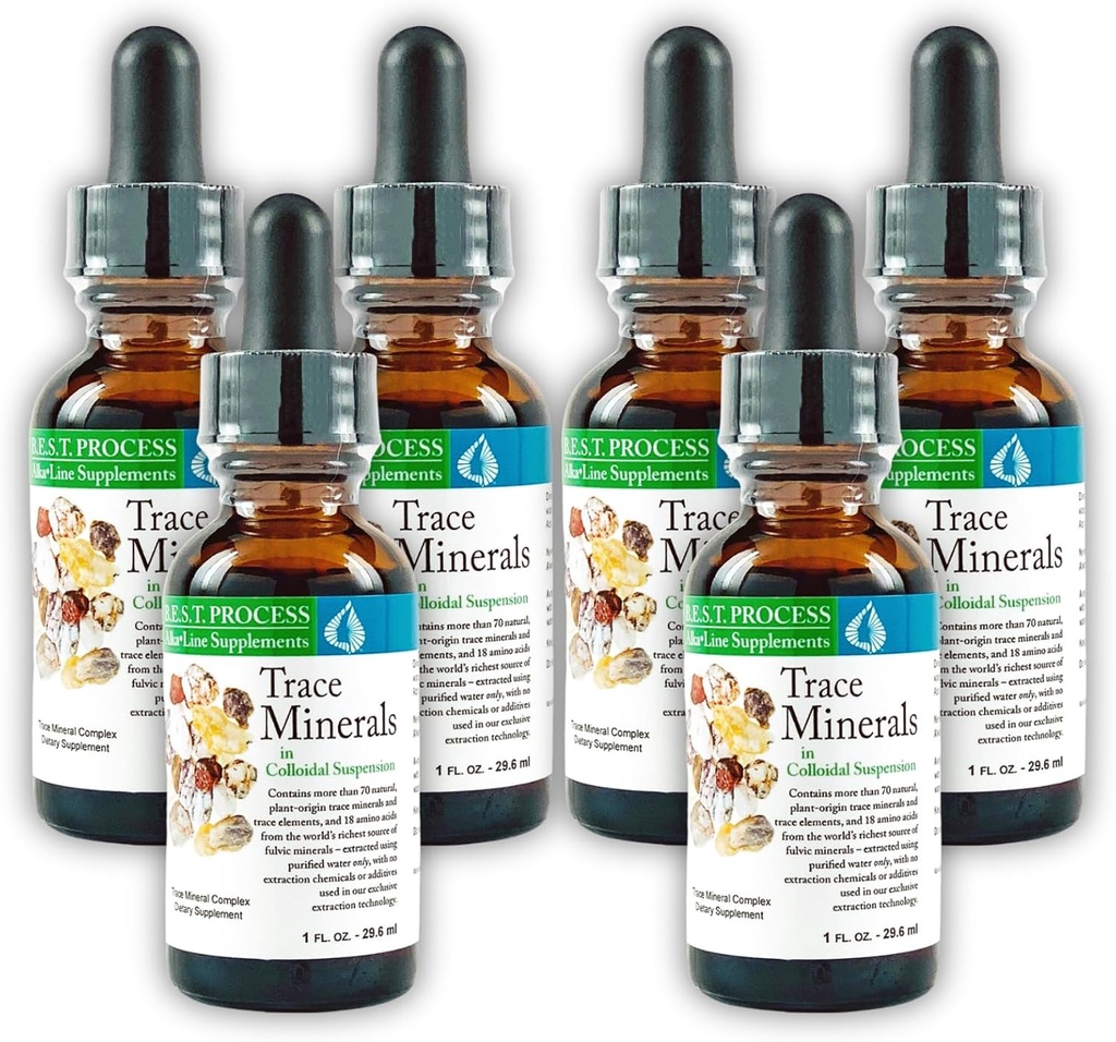 콜라이드 서스펜션 (6 팩) Morter HealthSystem Best Process Alkaline - Nutrient Dense Trace Elements, Fulvic Minerals & Amino Acids의 Morter Trace 미네랄