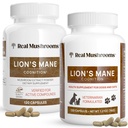 인간 (120ct) 및 애완 동물 (120ct)을위한 Real Mushrooms Lions Mane - Cognition & Immunity - Vegan, Non-GMO, Gluten-Free, Grain-Free 버섯 추출물 보충제