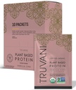 Truvani Vegan Pea Protein Powder | 바닐라 케일 | 20g 유기농 공장 기반 단백질 | 단일 서빙 여행 패킷 | 10 서빙 | 케토 | 글루텐 & 다이어리 무료 | 저탄자 | 추가 설탕