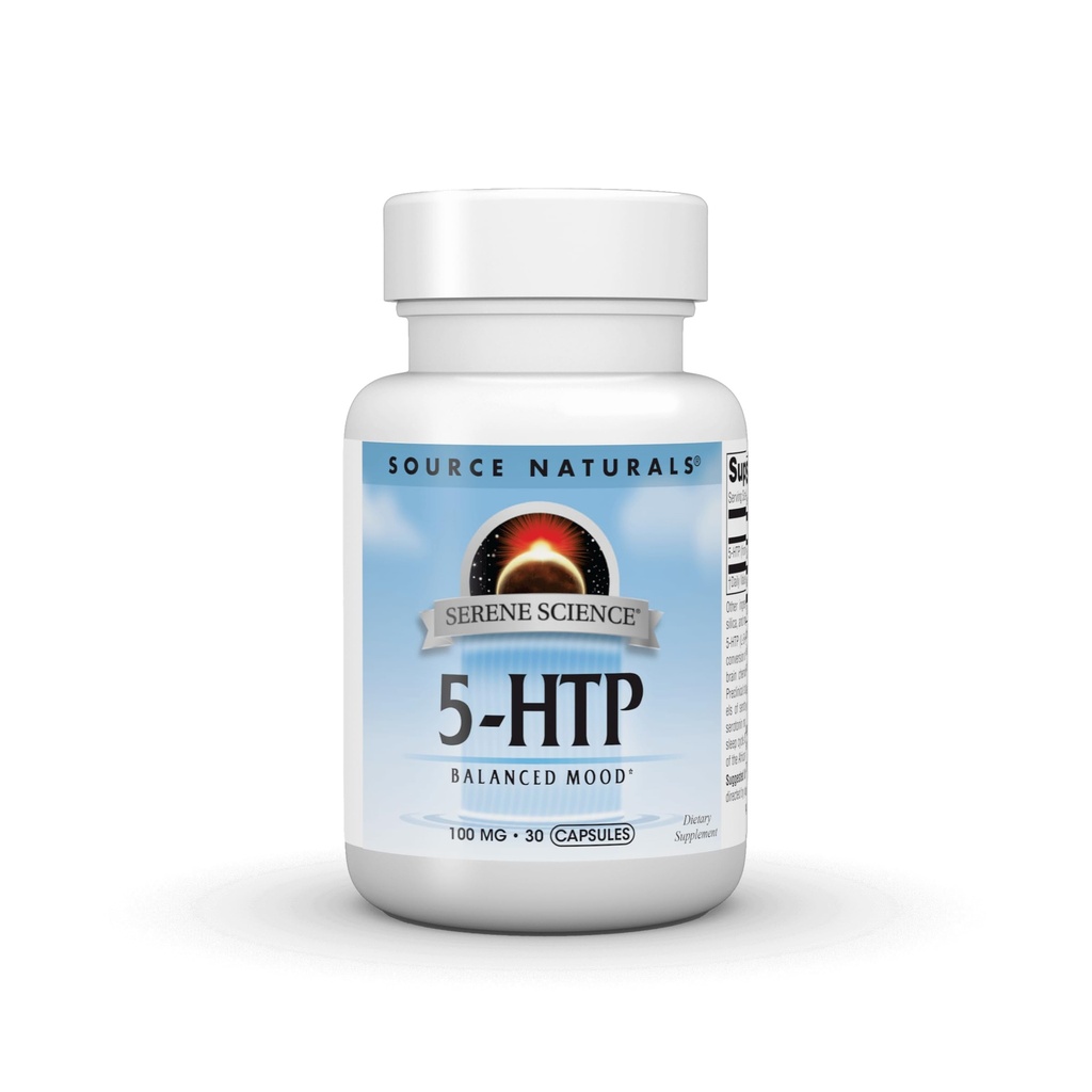 Source Naturals Serene Science 5-HTP, 밸런스 된 무드 * 100 mg - 30 캡슐
