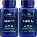 생활 연장 슈퍼 K, 150 Softgels (팩 2) 비타민 K와 K2