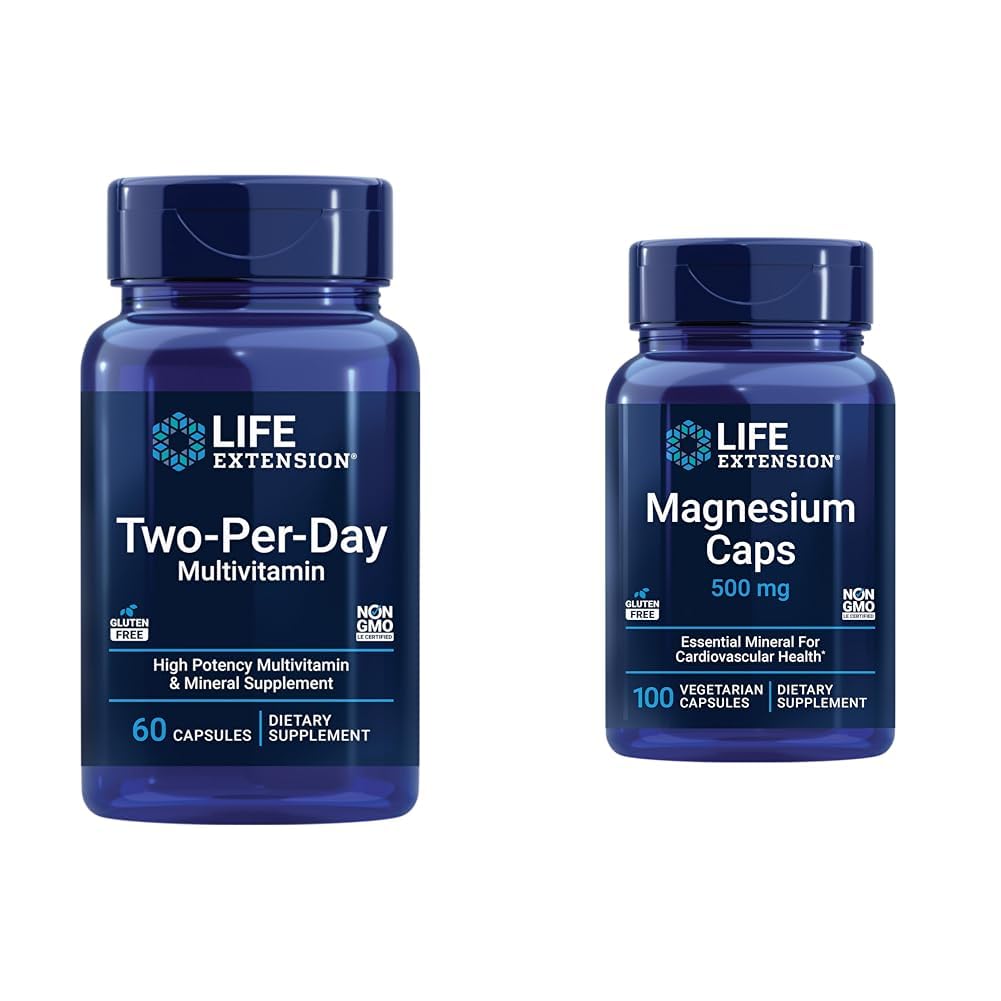 생활 연장 비타민 C&D와 마그네슘 캡슐을 가진 2 일 Multivitamin 심장, 뇌, 뼈, 세포질 건강을 위한 500mg