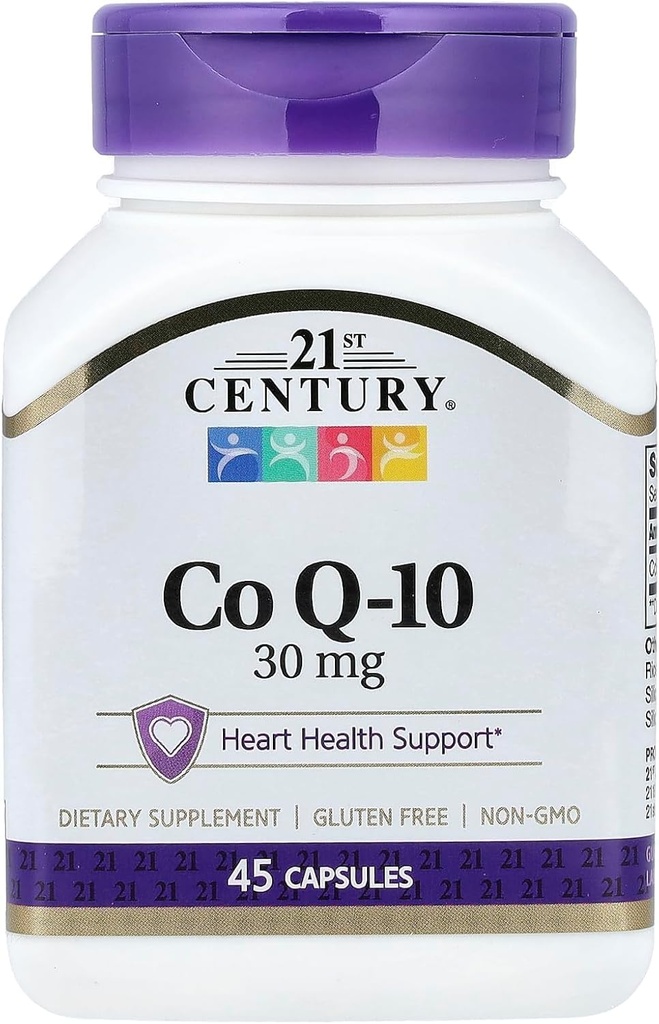 21 세기 Co Q10 30 mg 캡슐, 45 조사 (21341)