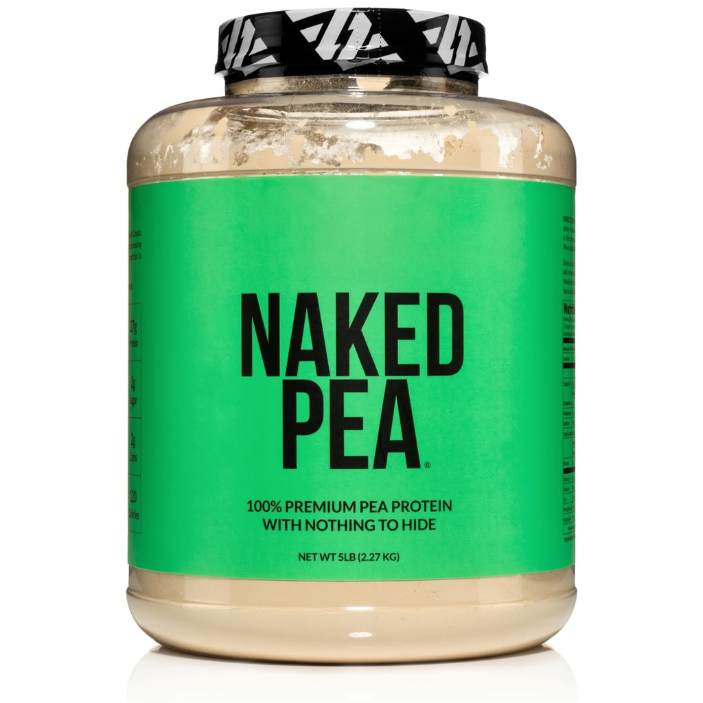 NAKED Pea - 5LB 100 % Pea Protein Powder from North American Farm - Unflavored Vegan Pea Protein Isolate - 식물 단백질 분말, Digest - 76 서빙
