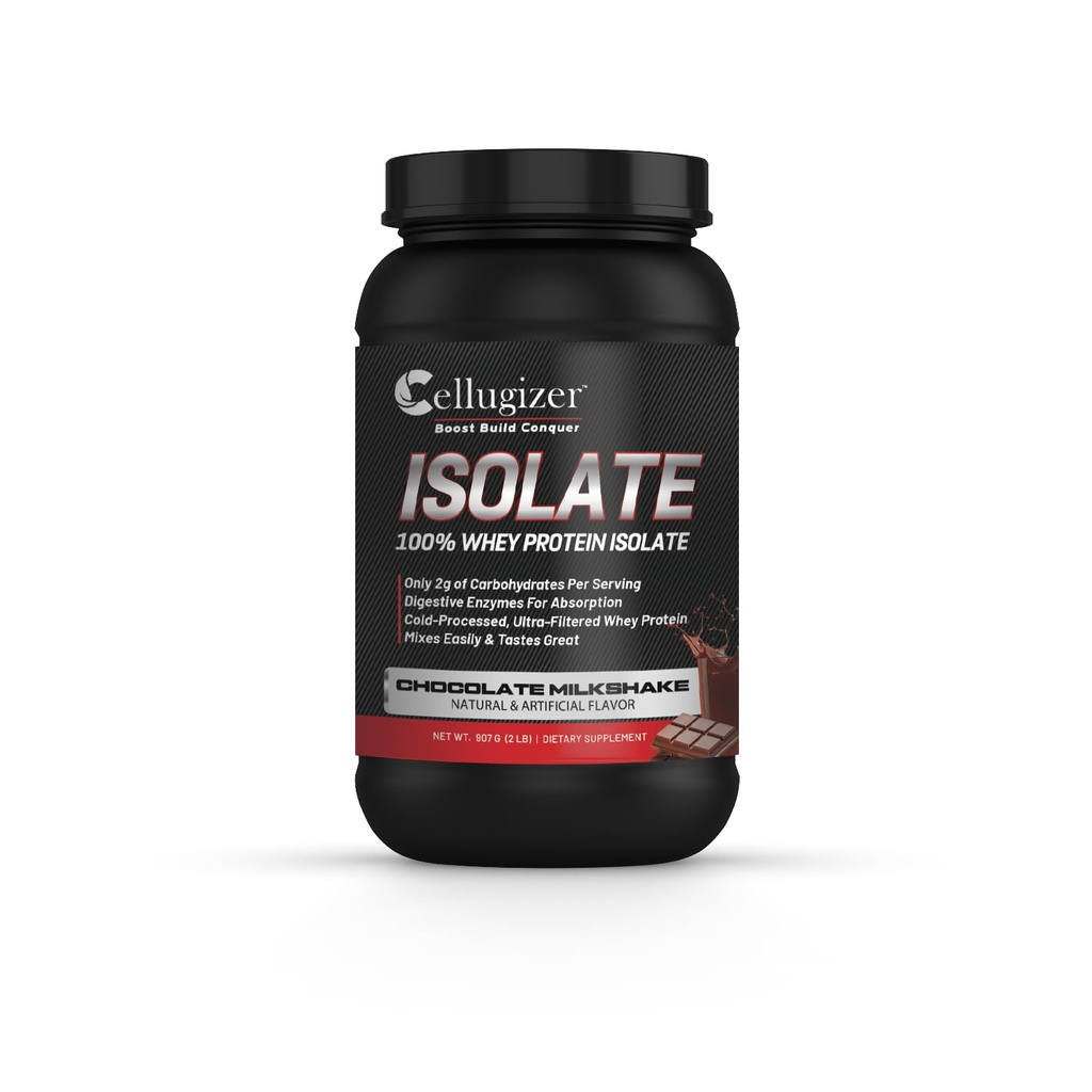 100 % Whey Isolate 2lb, 초콜릿 I 25g 단백질, 빠른 소화 I 0g 설탕, 낮은 캐비