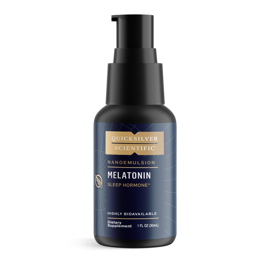 Quicksilver Scientific Liposomal Melatonin - Bedtime, Jet Lag & Immune Support Liquid for Adults - 효율적이고 우수한 흡수 1mg Melatonin to Minimize Morning Drowsiness (30 ml)