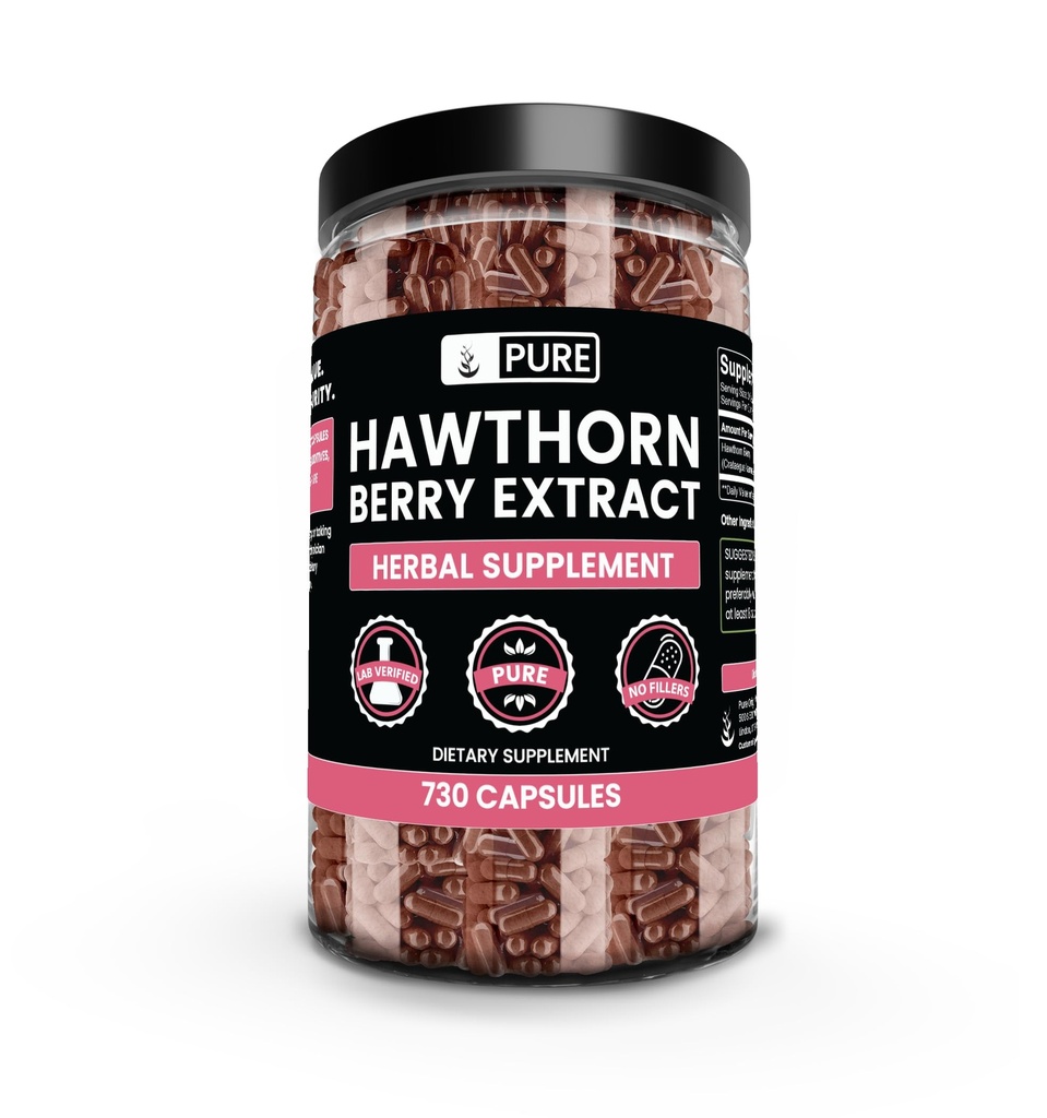순수한 본래 성분 Hawthorn Berry 추출물 (730의 캡슐) 순수한 & 자연적인, 첨가물 없음 또는 충전물