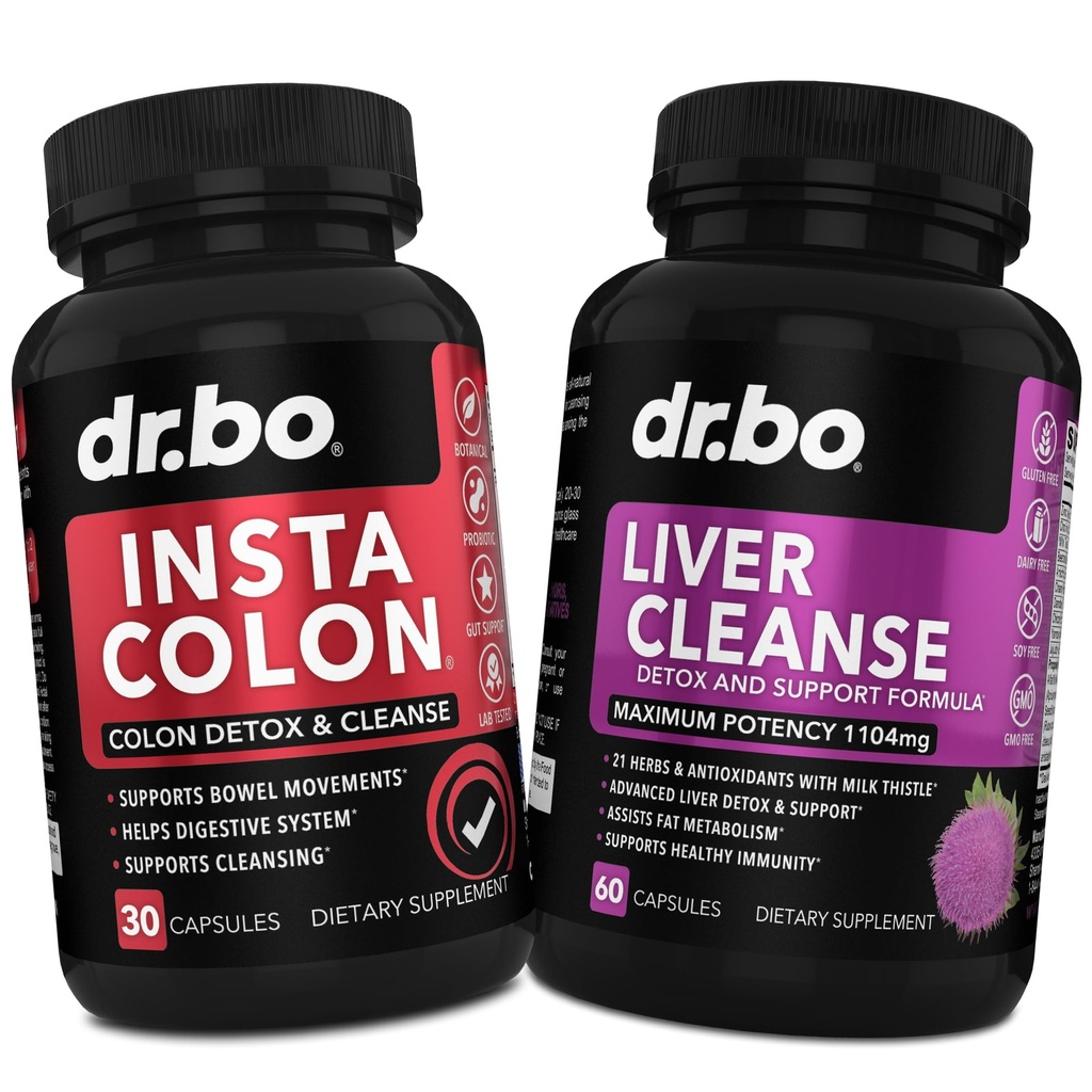 Colon Cleanser Detox & Liver Cleanse - 15 Day Colon Cleanse Pills & Liver Detox Support Supplement Milk Thistle Dandelion - Intestinal Stomach Bloating Gut Body Flush를위한 Bowel 운동 보충제